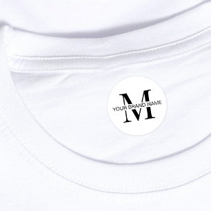Etiquetas Ropa impermeable con logotipo minimalista Boutique