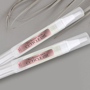 Etiquetas Rosa Moda del efecto oro Pluma de torsión cosmétic