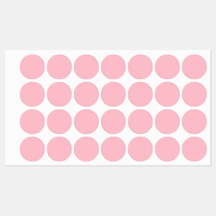 Etiquetas rosadas de hierro sobre