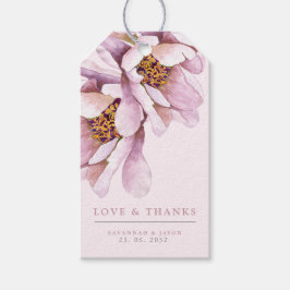 Etiquetas Rubor Pink Floral Favor Gift