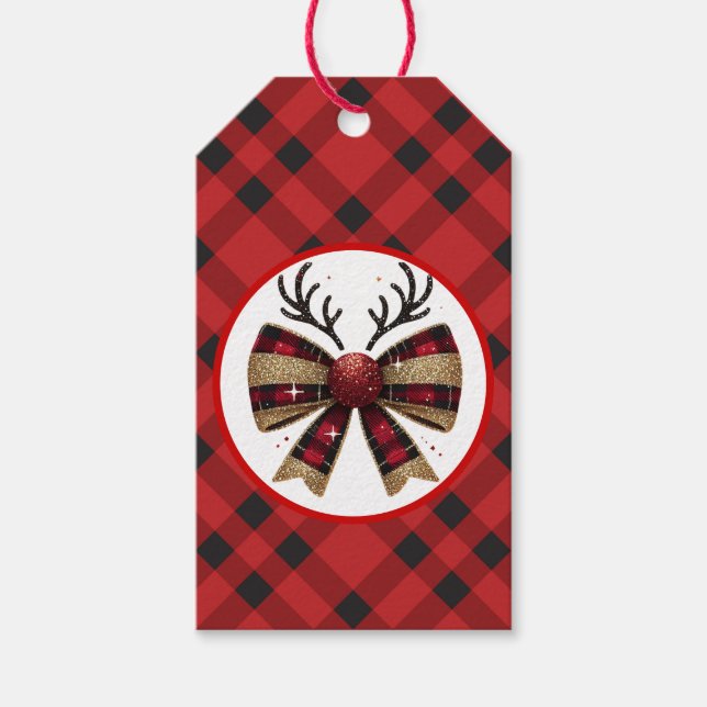 Etiquetas rusas de regalo de Navidad (Anverso)