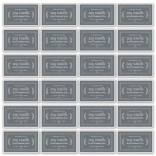 Etiquetas rusticas caseras de vándalos de soja 24x