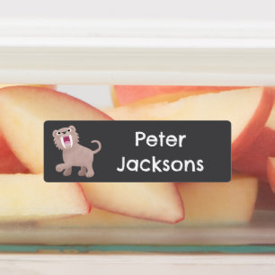 Etiquetas Saber Toothed Tiger Smilodon personalizado persona