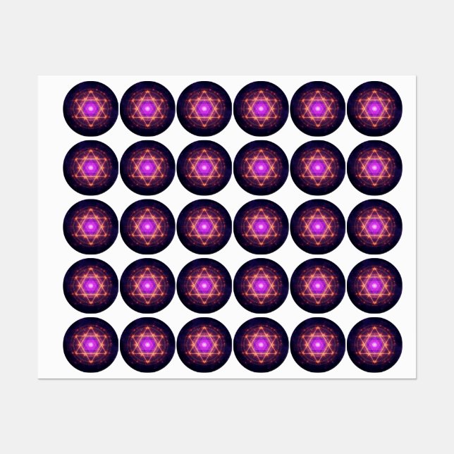 Etiquetas Sacred Geometry Mandala – Light Within the Cosmos (Hoja)