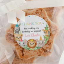 Etiquetas Safari Wild One Birthday Pegatina