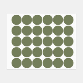 Etiquetas Sage Green Color sólido