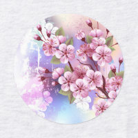 Sakura rosa sobre fondo de pintura