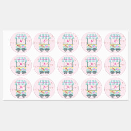 Etiquetas Samantha's Sweet 6th Ice Cream Party Labels