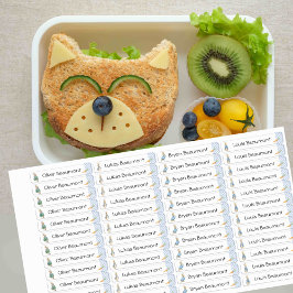 Etiquetas School Peter Rabbit Rectangle Waterproof Label 