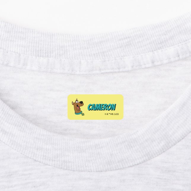 Etiquetas Scooby-Doo Happy Face (Fijada)