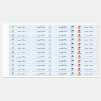 Etiquetas Sea Pirates Nursery Day Care Name Clothing