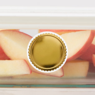 Etiquetas Sello de Oro de Estallido de Estrella en Blanco de