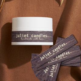 Etiquetas Sello Rústico a prueba de tampón de vara delgada