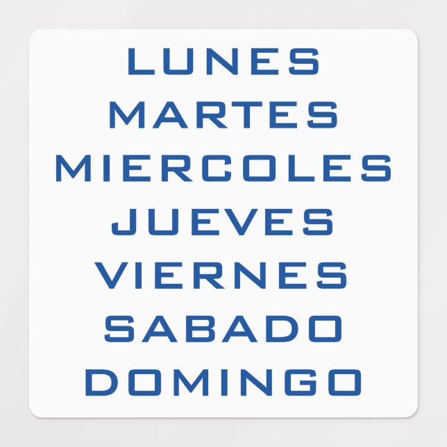 ETIQUETAS SEMANALES (Diseño 1)