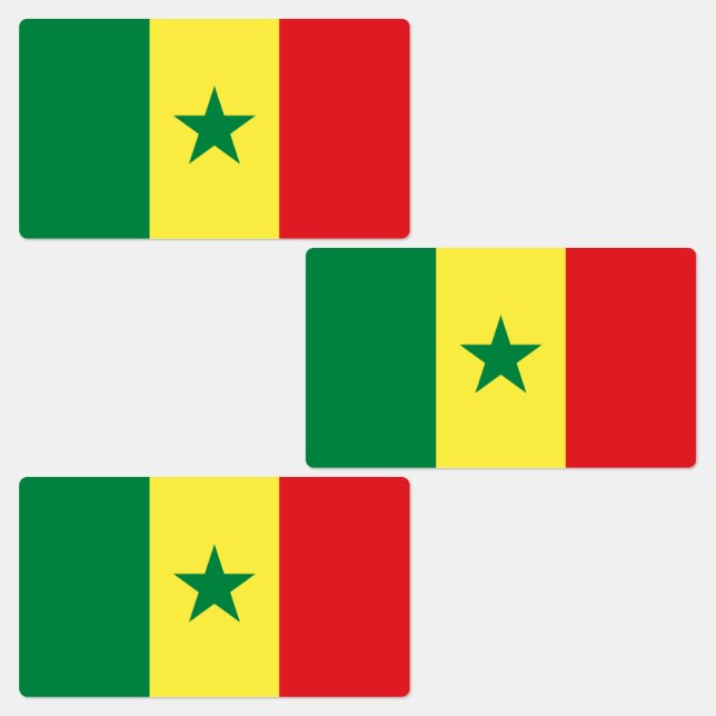 Etiquetas Senegal Flag (Grupo)
