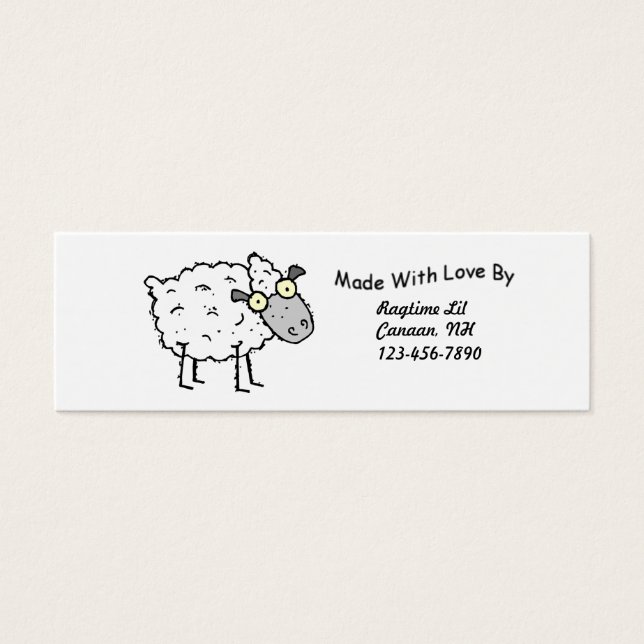 Etiquetas Sheepy Fabric (Frente)