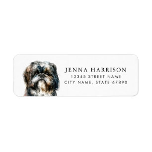 Etiquetas Shih Tzu Return Address