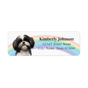 Etiquetas Shih Tzu Return Address