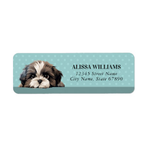 Etiquetas Shih Tzu Return Address