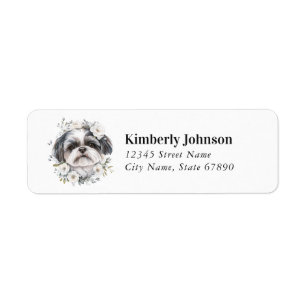 Etiquetas Shih Tzu Return Address