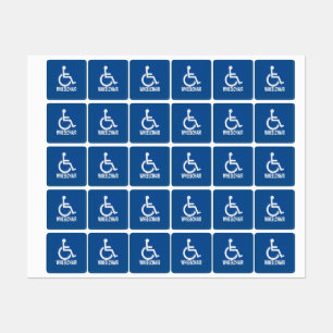 Etiquetas Silla de ruedas para discapacitados