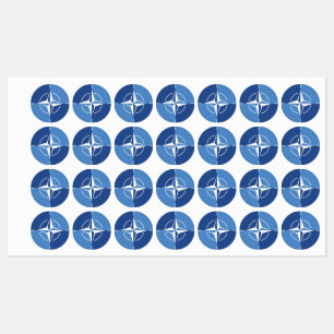 Etiquetas Símbolo de la OTAN de la ONAT del Tratado del Atlá