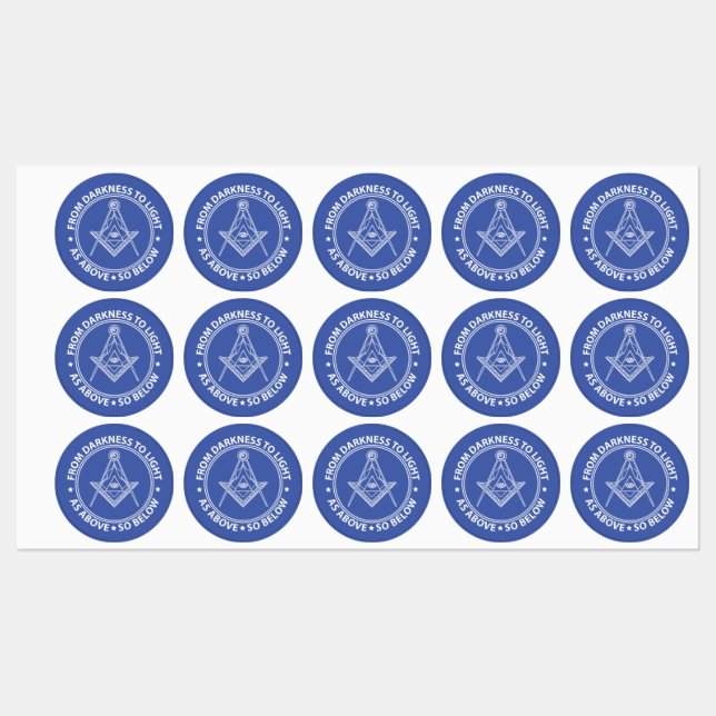 Etiquetas Símbolo de masonería (Hoja)