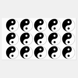 Etiquetas Símbolo Espiritual Yin Yang