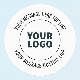 Etiquetas Simple de reemplazar con su logotipo o imagen 