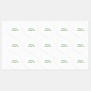 Etiquetas Simple minimal verde añade tu texto nombre foto pe