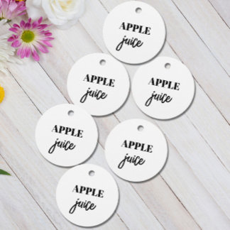 Etiquetas simples de botellas