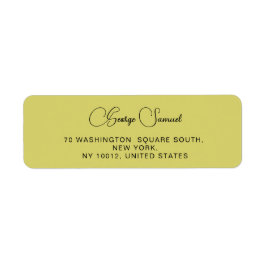 Etiquetas simples de dirección de devolución Minim