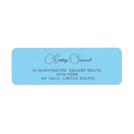 Etiquetas simples de dirección de devolución Minim