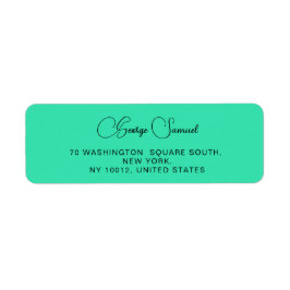 Etiquetas simples de dirección de devolución Minim