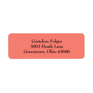 Etiquetas simples de direcciones de retorno sin fo