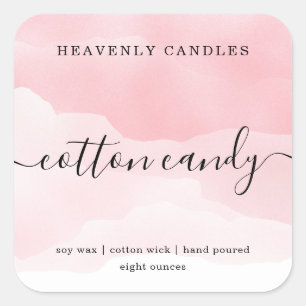 Etiquetas simples de Pegatinas de velas caseras