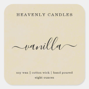 Etiquetas simples de Pegatinas de velas caseras