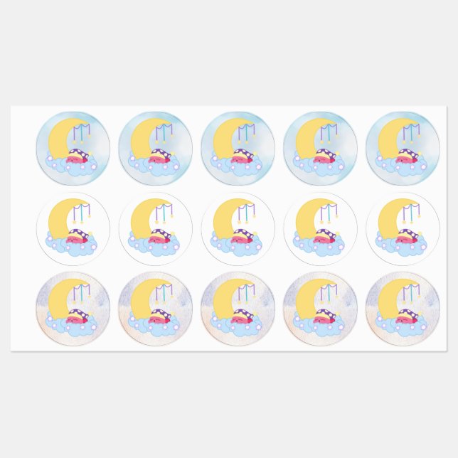 Etiquetas Sleeping Kirby Sticker (Hoja)