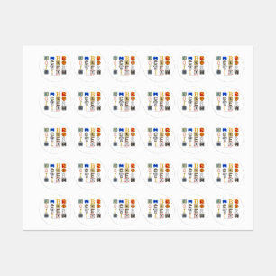 Etiquetas SlipperyJoe adopta cartas de corte de diversidad c