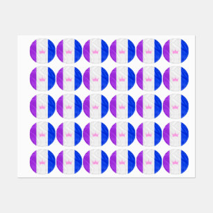 Etiquetas SlipperyJoe drag bandera del orgullo hembra azul v