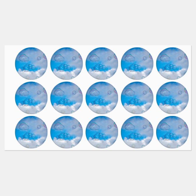 Etiquetas Soap bubbles (Hoja)