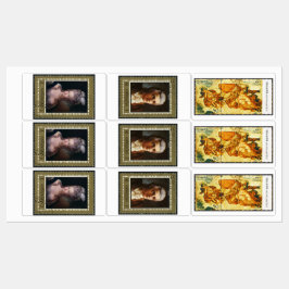 Etiquetas Sobres de Boda con Sellos Postales Imprimibles Vin