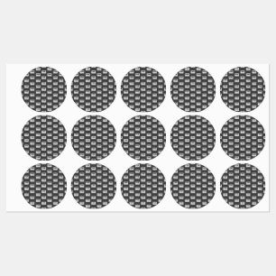 Etiquetas Su diseño de imagen o logotipo comercial en mosaic