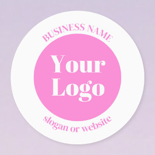 Etiquetas Su logotipo comercial y plantilla de texto editabl