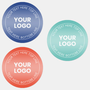 Etiquetas Su logotipo con cualquier degradado de color edita