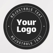 Su logotipo y plantilla de texto editable | Blanco