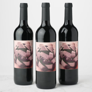Etiquetas subiós arco del vino del purpurina del