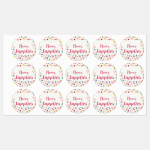 Etiquetas “Suministros de [Nombre]” personalizados