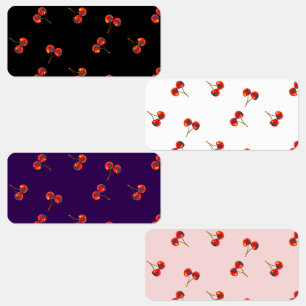 Etiquetas Tacto de pintura de cerezo rojo