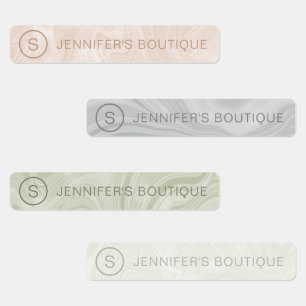 Etiquetas Talla de ropa de mármol personalizada